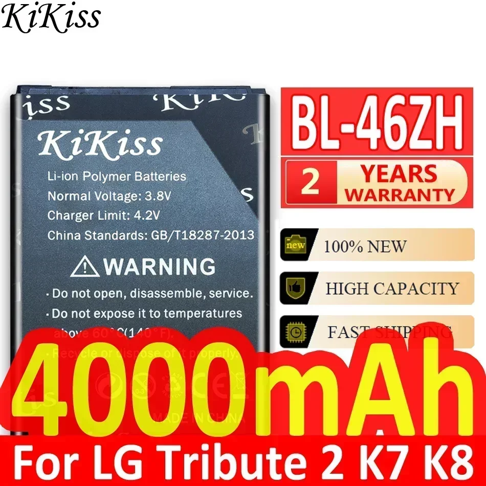 Kikiss Battery BL-46ZH pre LG Leon Tribute 2 Tribute2 K7 K8 LS675 D213 H340 L33 X210 Telefón