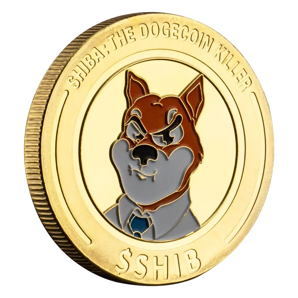 Killer dogecoin Shiba Inu Innu Coin (Shib) Crypto Metal Golden Fytly Fyz fyzická shib Pamätná minca Doge Killer Souvenir