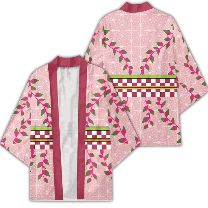 Kimono Cosplay Demon Slayer Kimono Cloak Fireside Tanjiro Your Bean Rovnaký štýl Troj štvrtiny rukávy