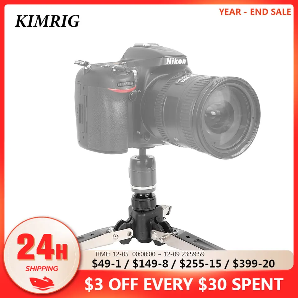 Kimrig mini statív tri nohy podporný stojan Monopod Base pre Universal Camera DSLR L2S5 DSLR L2S5