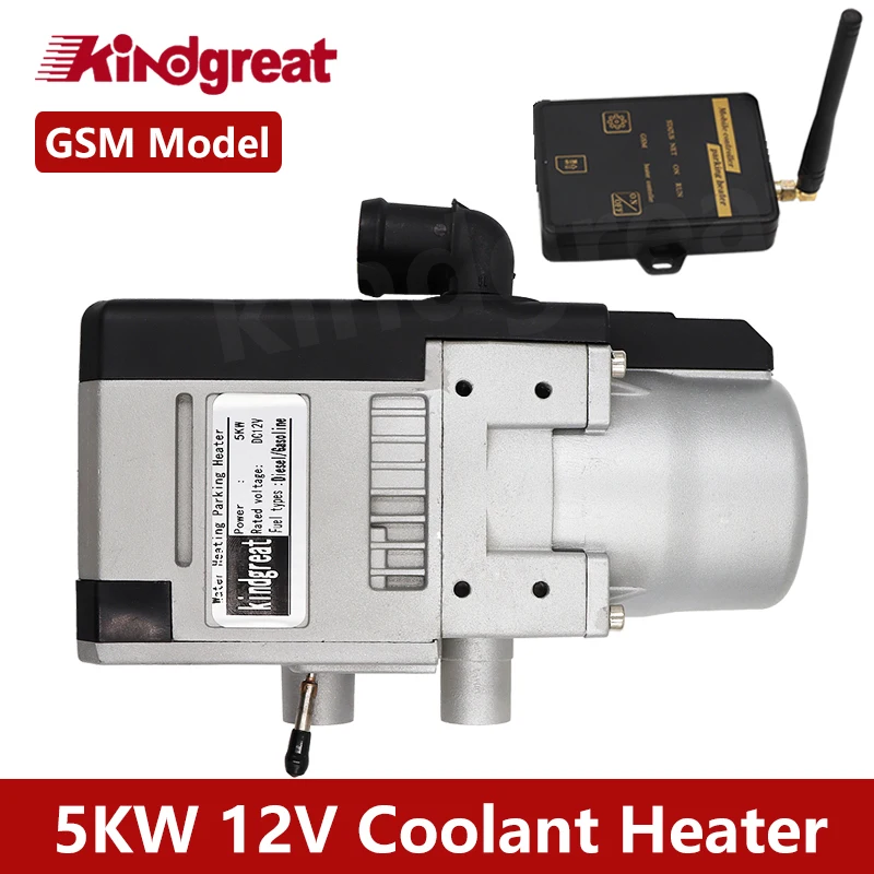 KINDGREAT 12V 5KW GSM Diesel/benzín RV Hydronický ohrievač čln karavan karavanový kvapalina parkovacia kvapalina parkovací ohrievač