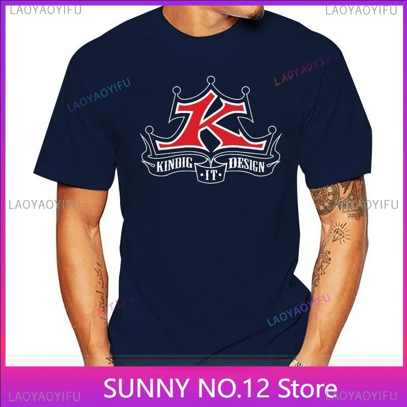 Kindig-it-Design Men's-Kindig-it-Pinup-T-tričko s krátkym rukávom Top tlače Top tlače Funny Ruckve Populárne prispôsobené tričko