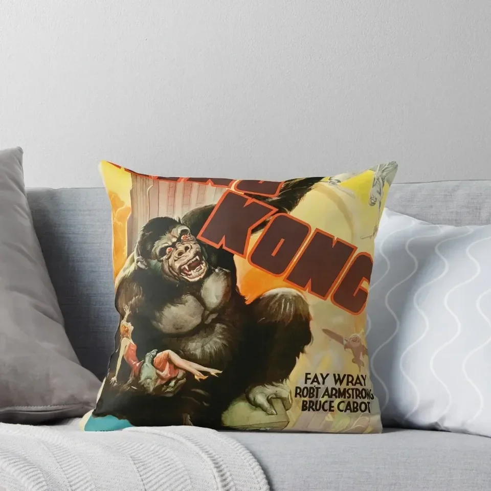 King Kong Movie Plagát hádzať vankúš dekoratívny vankúš Panlow pokrývky pohovky pre vankúš v obývacej izbe