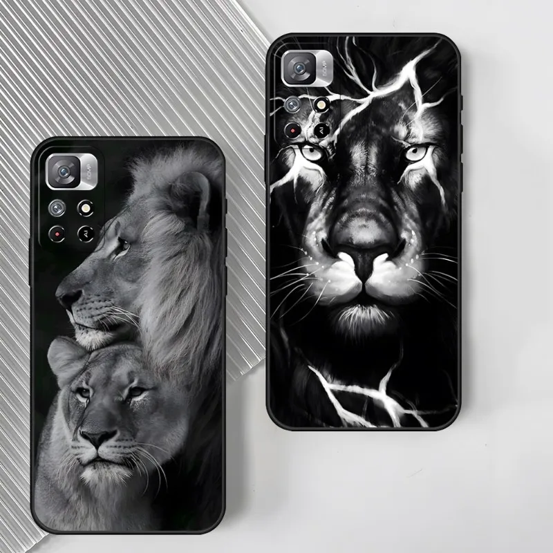 King of Beasts Lion Phone Case 2023 pre Redmi 12 POCO X3 NFC PRO POZNÁMKA 11 S 5G 10 9 PLUS 8 7 ACT 4G 10S PAS Mobile Phase