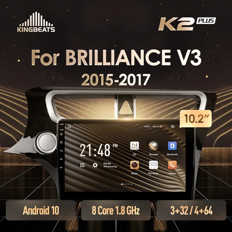 KingBeats Head Unit for Brilliance V3 2015 - 2017 Android Octa -Core Hu 4G Car Aut Radio Multimedia Video Player Navigation GPS No DVD 2 DIN 2DIN DOBLE DIN AUTOMO