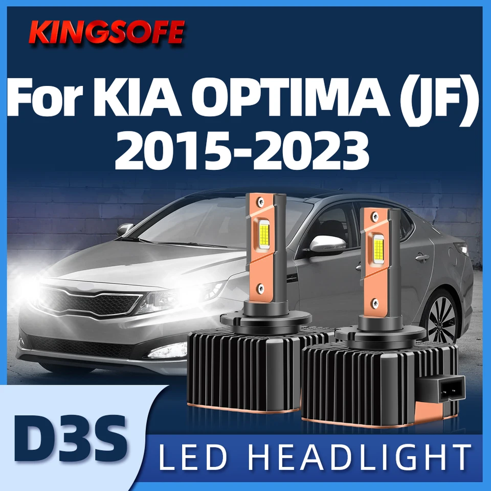 Kingsofe D3S CAR Svetlomet Bulb 120W 30000LM Automatické LED aktualizácia pre KIA Optima JF2015 2016 2017 2018 2019 2020 2021 2022 2023 2023
