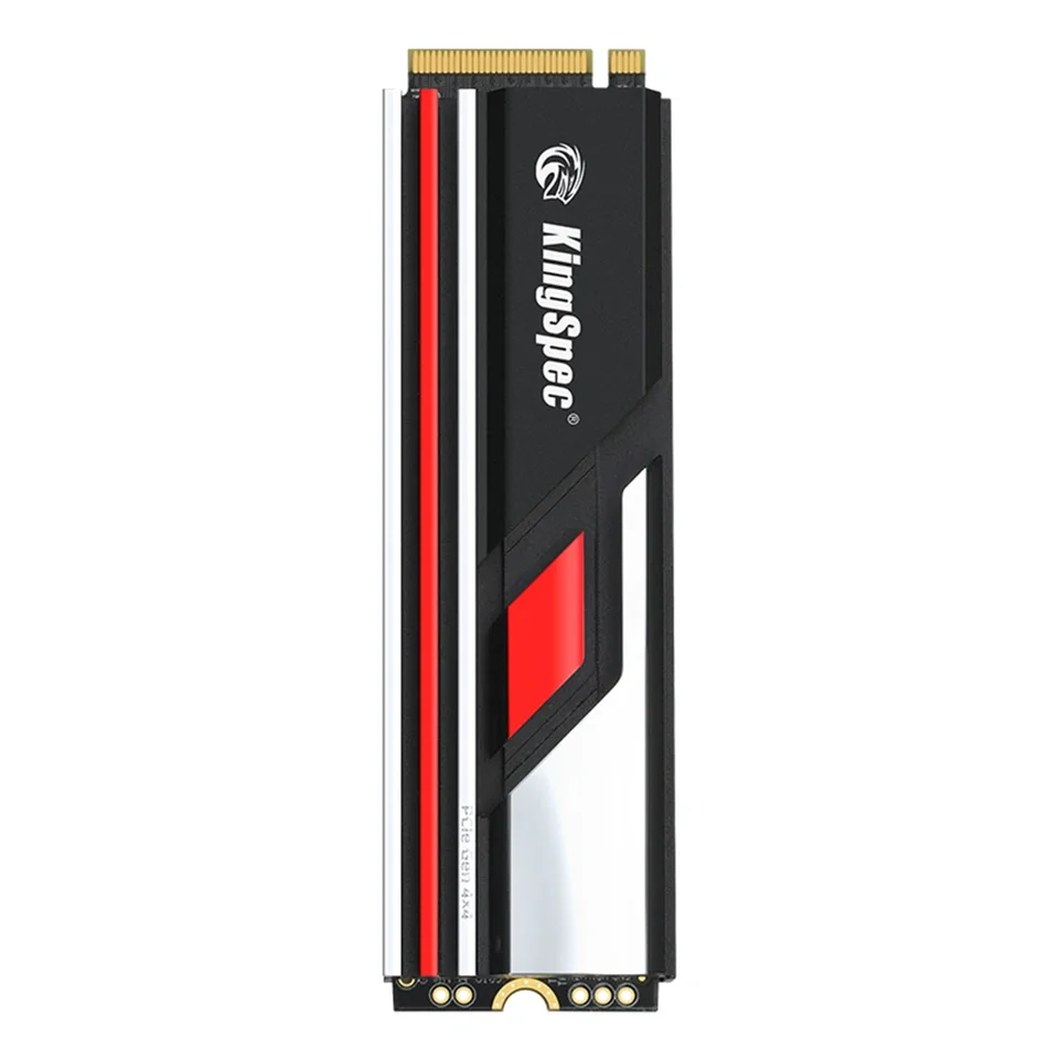 Kingspec veľká kapacita 2280 m2 kovový tepelný umývadlo NVME PCIE4.0 Gen 4 Tvrdý disk 2 TB Spevný stav M.2 NVME SSD 2TB pre PS5