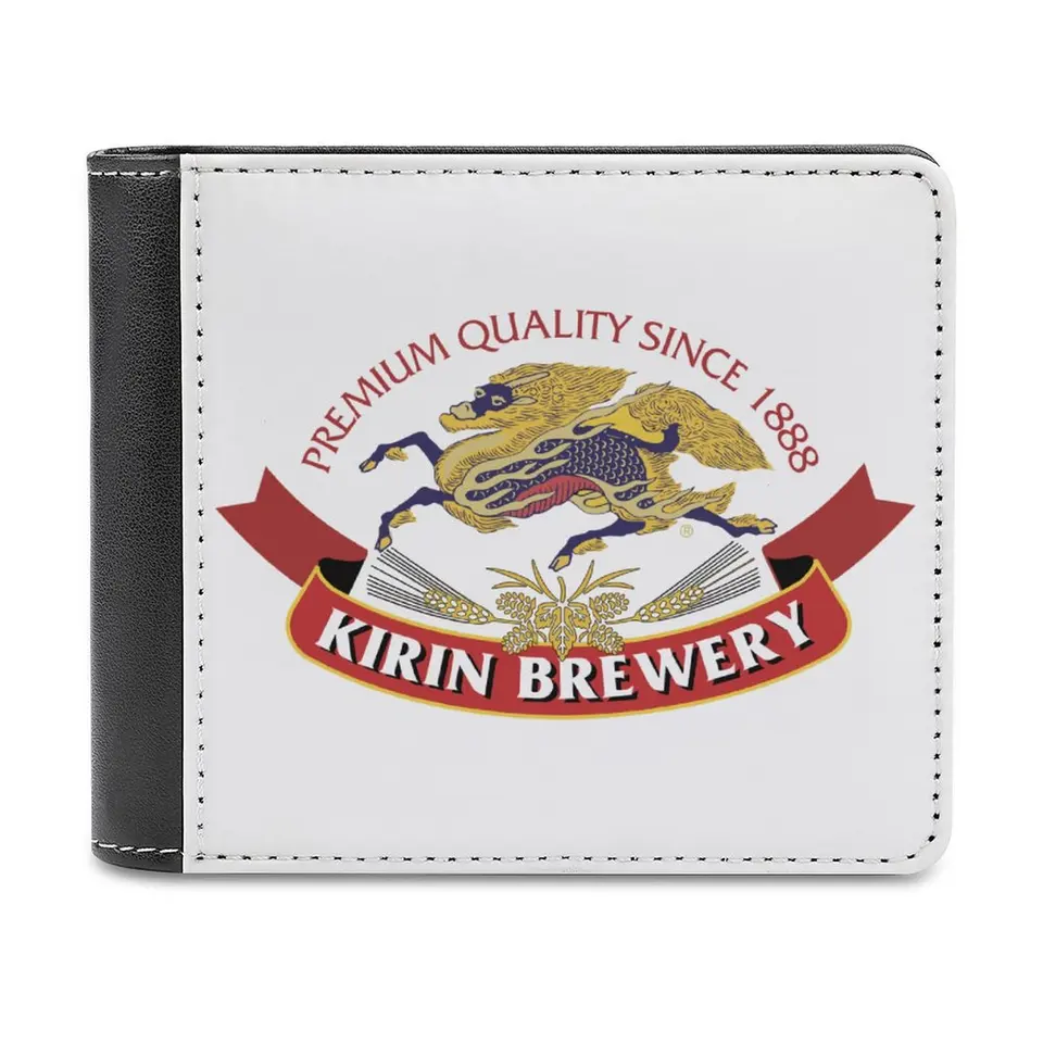 Kirin Beer Wallet Classic Kirin Logo Print Wallet Unisex Fashion Vysoko kvalitná kabelka