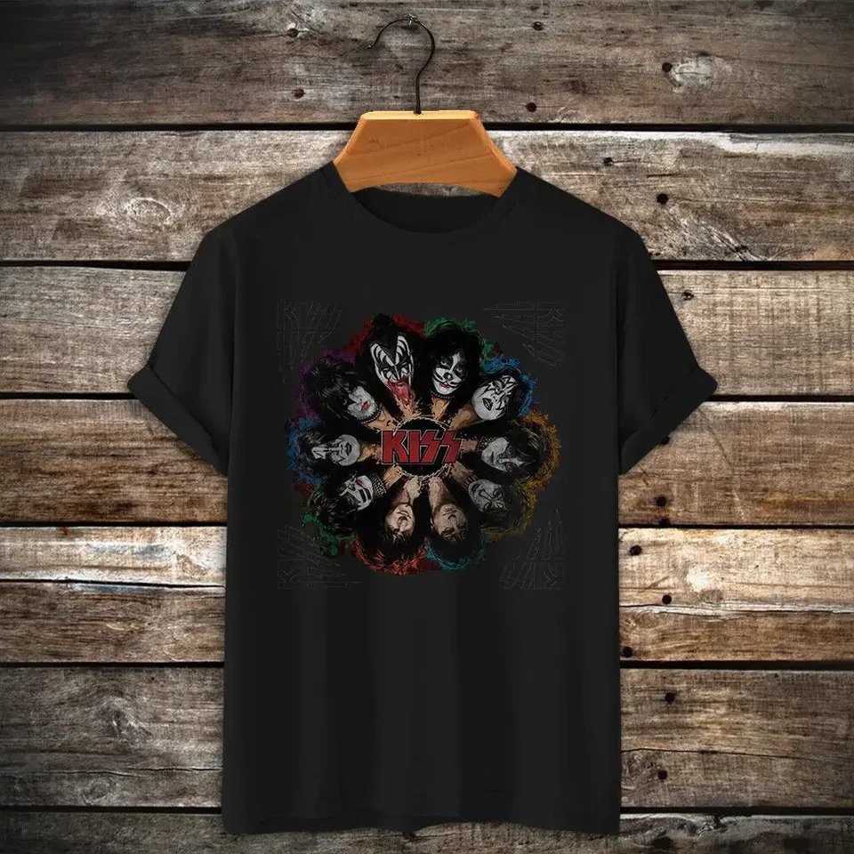 Kiss rockové hudobné tričko Paul Stanley Gene Simmons Ace Frehley Peter Criss Retro