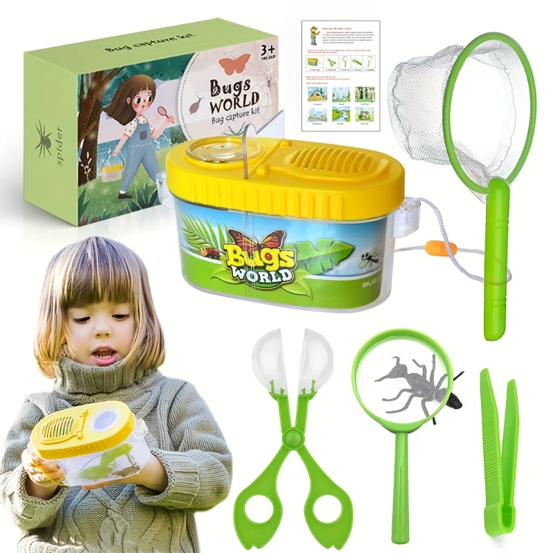 Kit Kids Explorer Kit, súprava outdoor Adventure Camping Kit & Bug Catcher Sit, Darček hračiek pre vzdelávanie prírody pre chlapcov a dievčatá