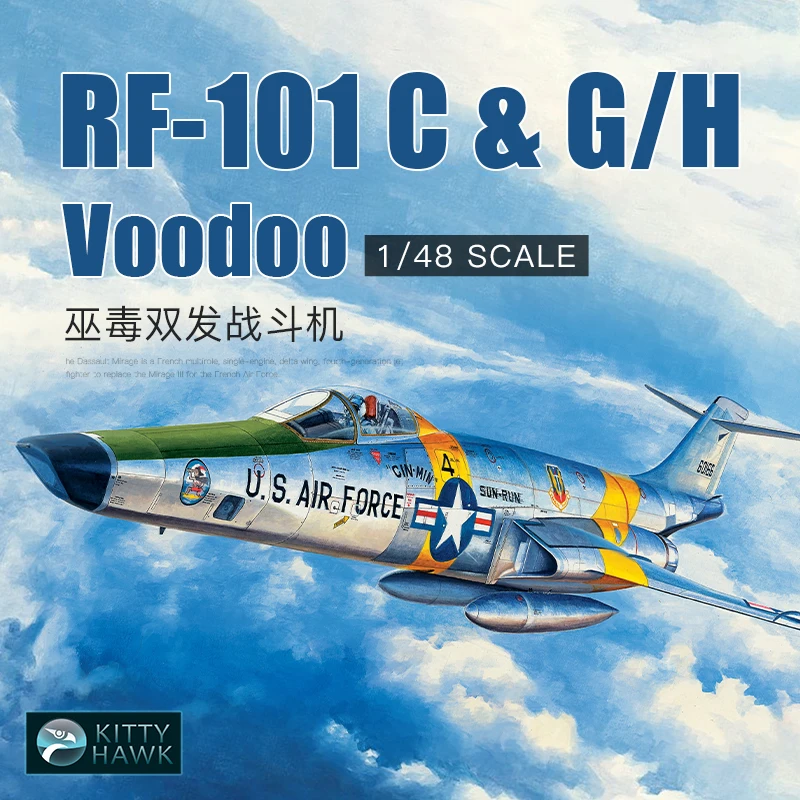 Kitty Hawk zostavené modely lietadla Model KH80116 RF-101C & G/H 