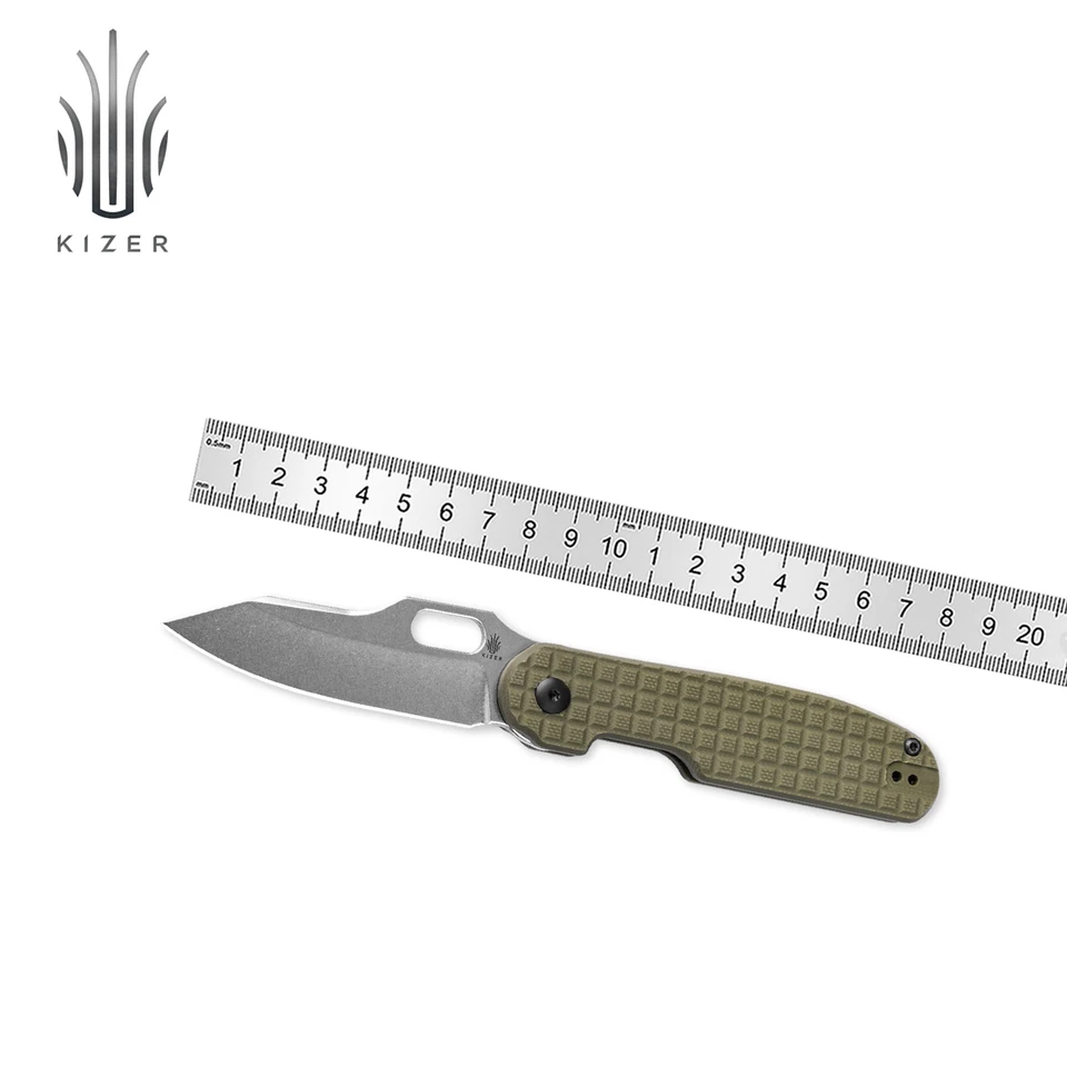 Kizer Pocket EDC Knife Cormorant V4562C1 2024 Nová rukoväť Green G10 s 154 cm oceľový čepeľ vonkajší nôž na prežitie