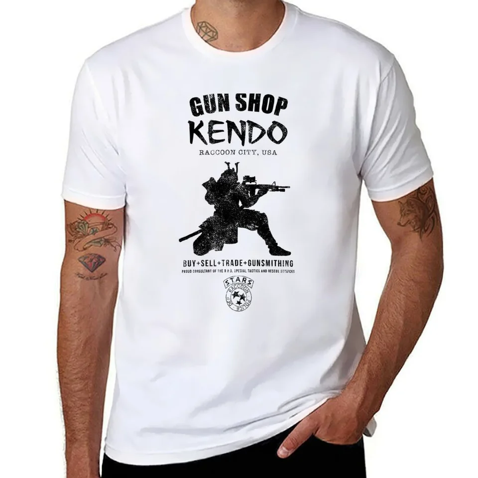 KJKJ KENDO SHOP-Invertované tričko Čierne obyčajné suché pánske tričká módne Tops Tee