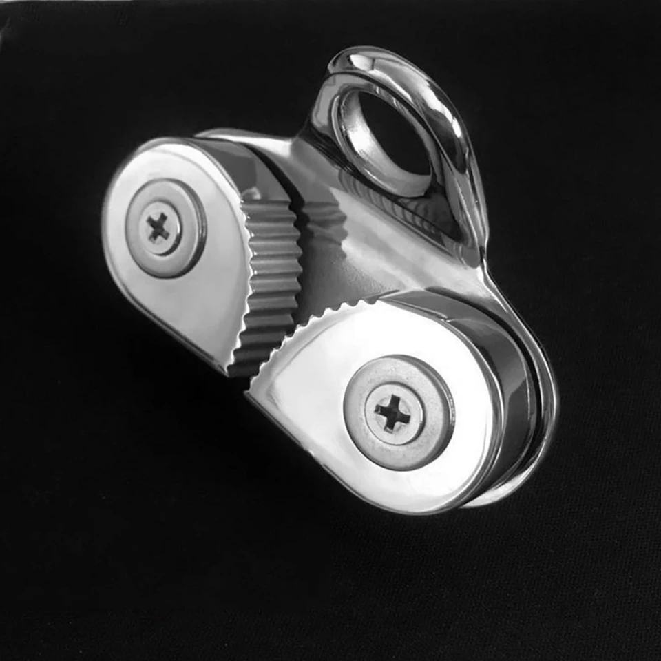 Kladka lana svorka ťažká z nehrdzavejúcej ocele CLAP CLELET CLELET pre námorné plachetnice na kajak na plavebný vstup 85 x 38 mm