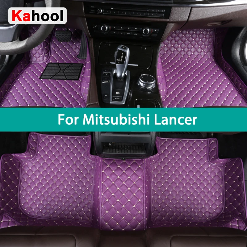 Klahool Custom Auto podlahové rohože pre Mitsubishi Lancer Auto Carpets Foot Coche Accessorie