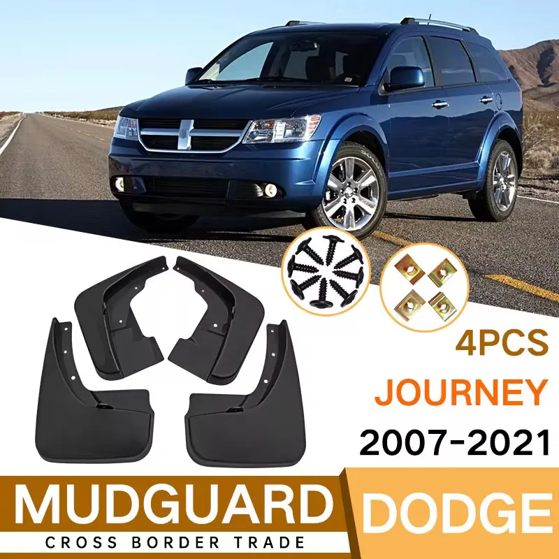 Klapky na bahno pre Dodge Journey bez loga 2007-2021 Mudflaps predné zadné blatníky automobilové príslušenstvo
