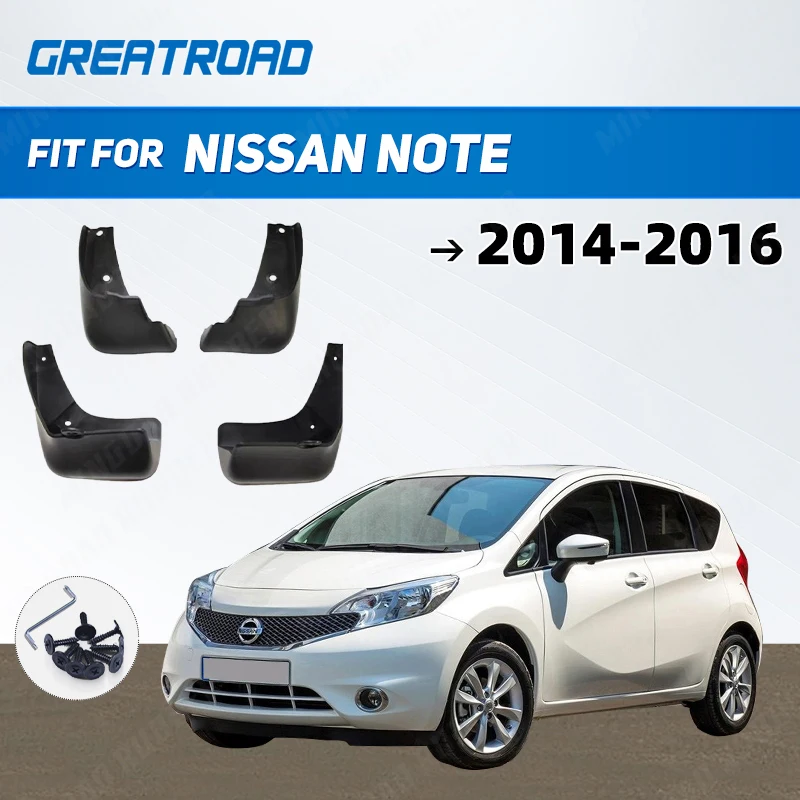 Klapky na bahno pre Nissan Note 2014 2015-2016 Mudflaps Splash Guards bahen flap baheny