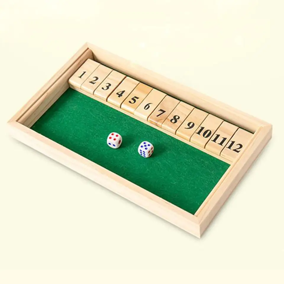 Klasická stolová hra pre deti a dospelých, vzdelávacia matematika učenie Toyclose The Box Game, Game Cance Dice Game Game Game