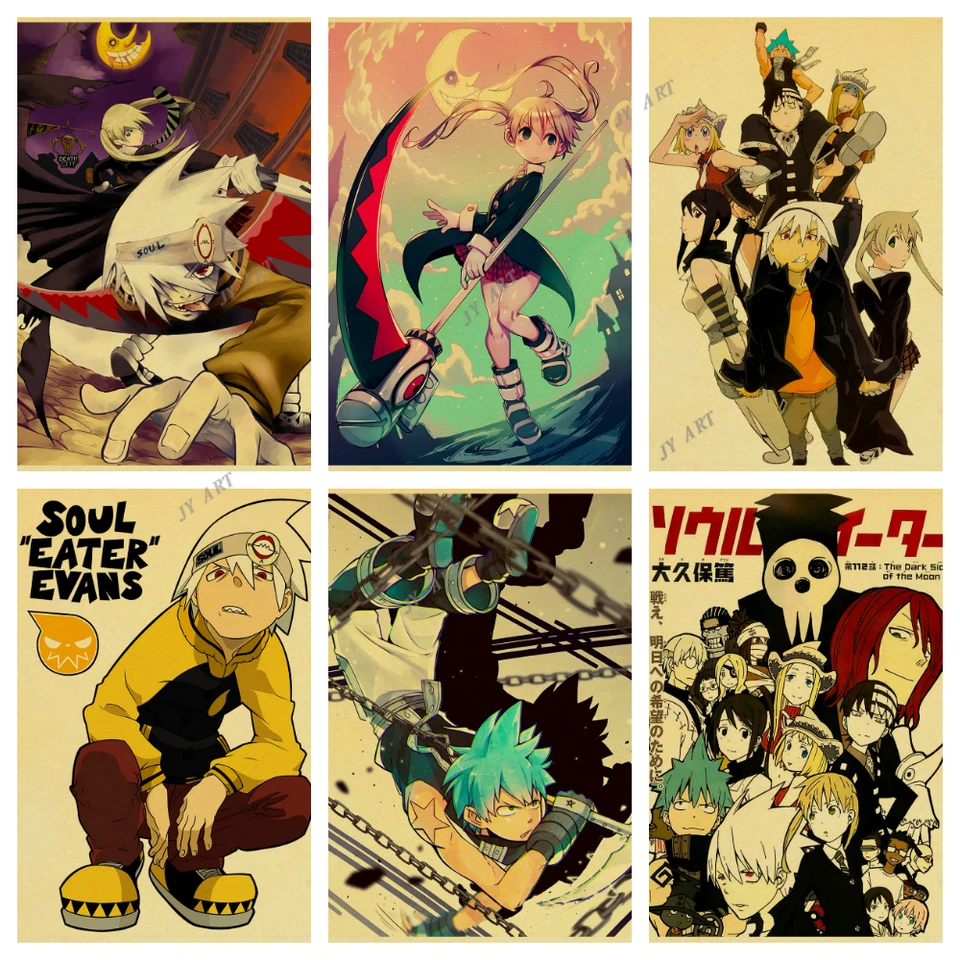 Klasické anime plagáty duša eater retro plátno Nordic plagát tlače nástenná maľba maľba maľba moderná obývacia izba dekorácia