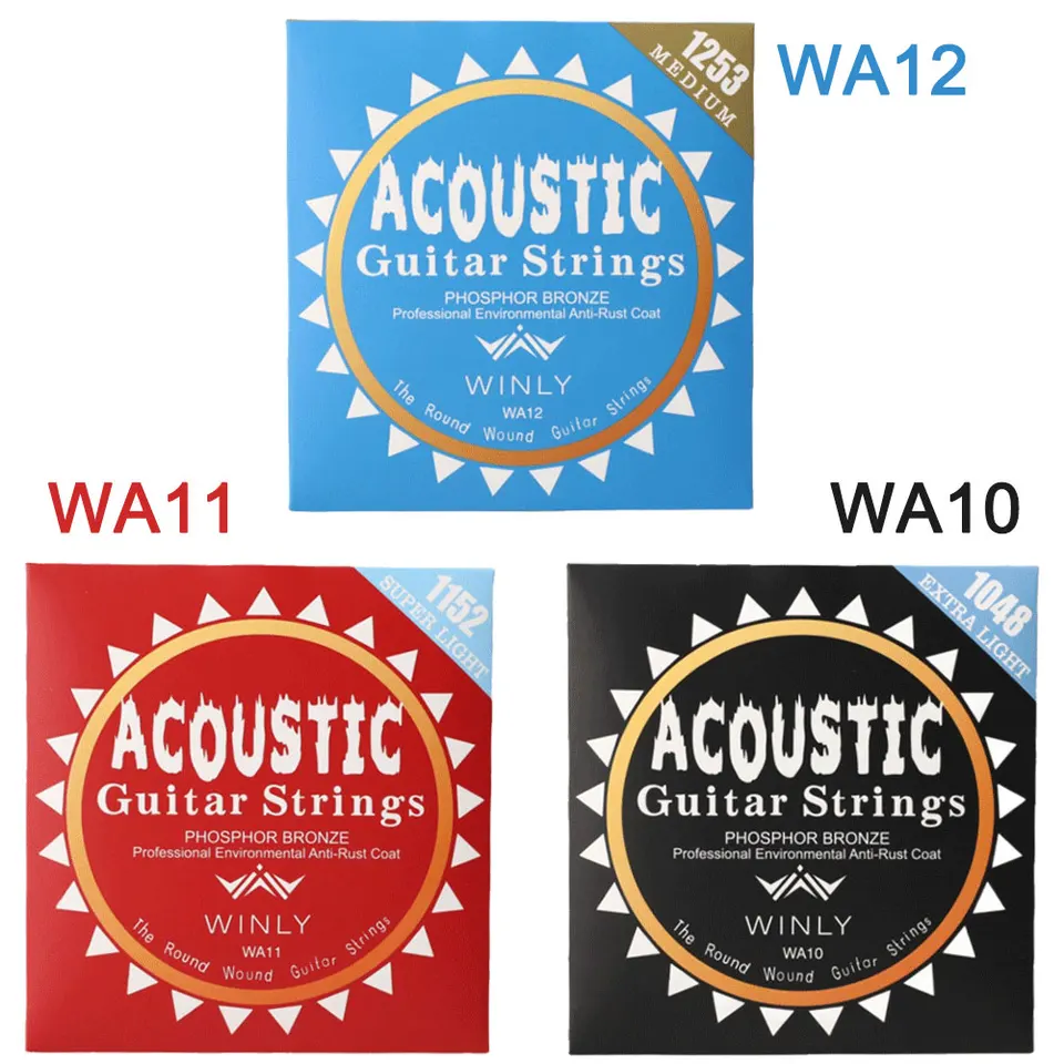 Klasické gitarové struny Light akustické struny fosfor bronzové gitarové struny pre gitarových profesionálov