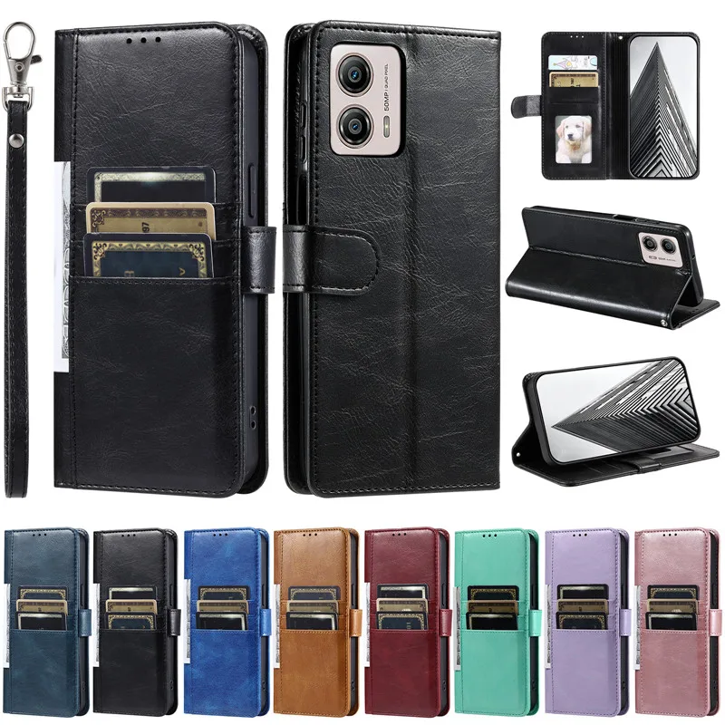 Klasické kožené puzdro PU pre Motorola Moto G72 G32 G62 G42 G52 G82 G22 G71 G51 G31 G41 G50 G30 G20 G10 Módna kryt