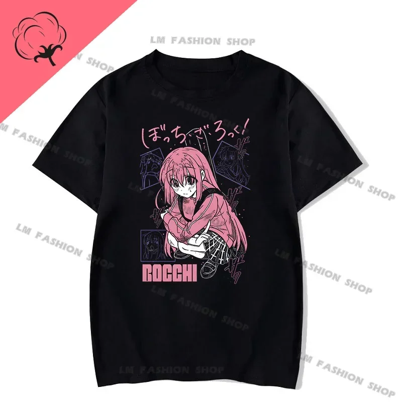 Klasické špeciálne tričko Bocchi The Rock Gotou Hitori Manga Tirkera Anime Pohodlné hip hop grafické tričko s krátkym rukávom Tacesty