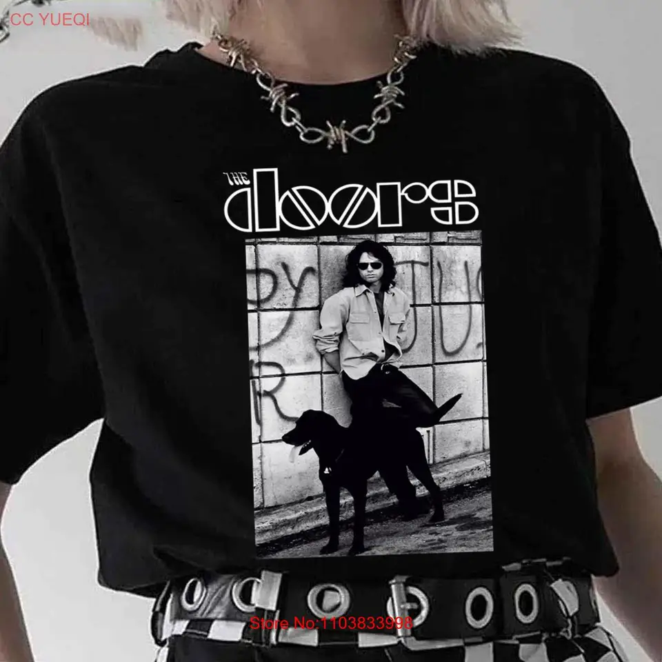 Klasický Jim Morrison the Door Cotton Black Unisex košeľa v plnej veľkosti