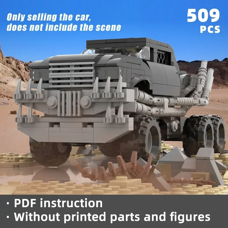 Klasický šialený film Sci-fi akčný film Bricks Movie automobilové bloky Tanker Truck vozidlo MOC upravené vojnové fanúšikovia darček darček darček