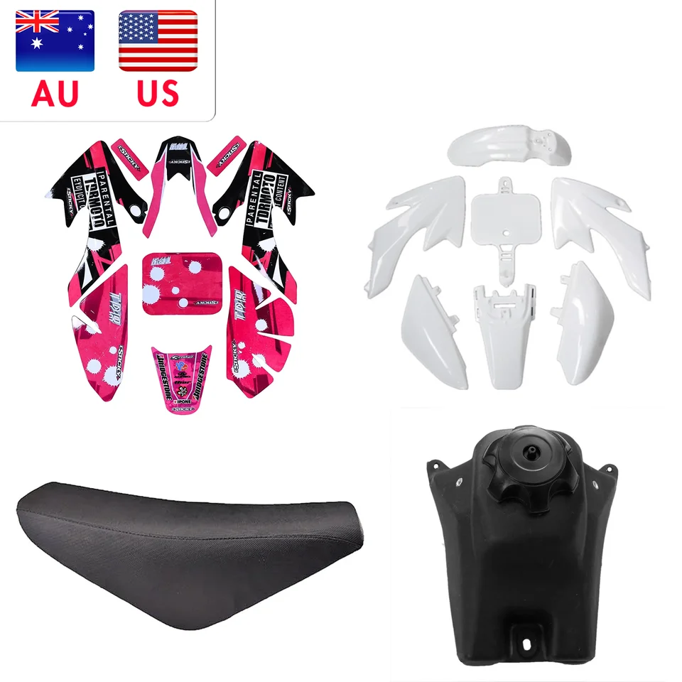 Kleur 3m grafika nálepky plasty Fender Kit palivová nádrž pre crf50 Pit Bike 110cc 125cc Motocyklové nálepky