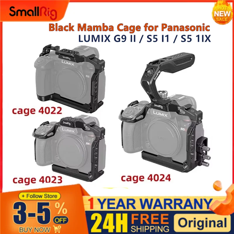 Klietka SmallRig Black Mamba pre Panasonic Lumix G9 II / S5 II / S5 IIX 4023 s klietkou fotoaparátu