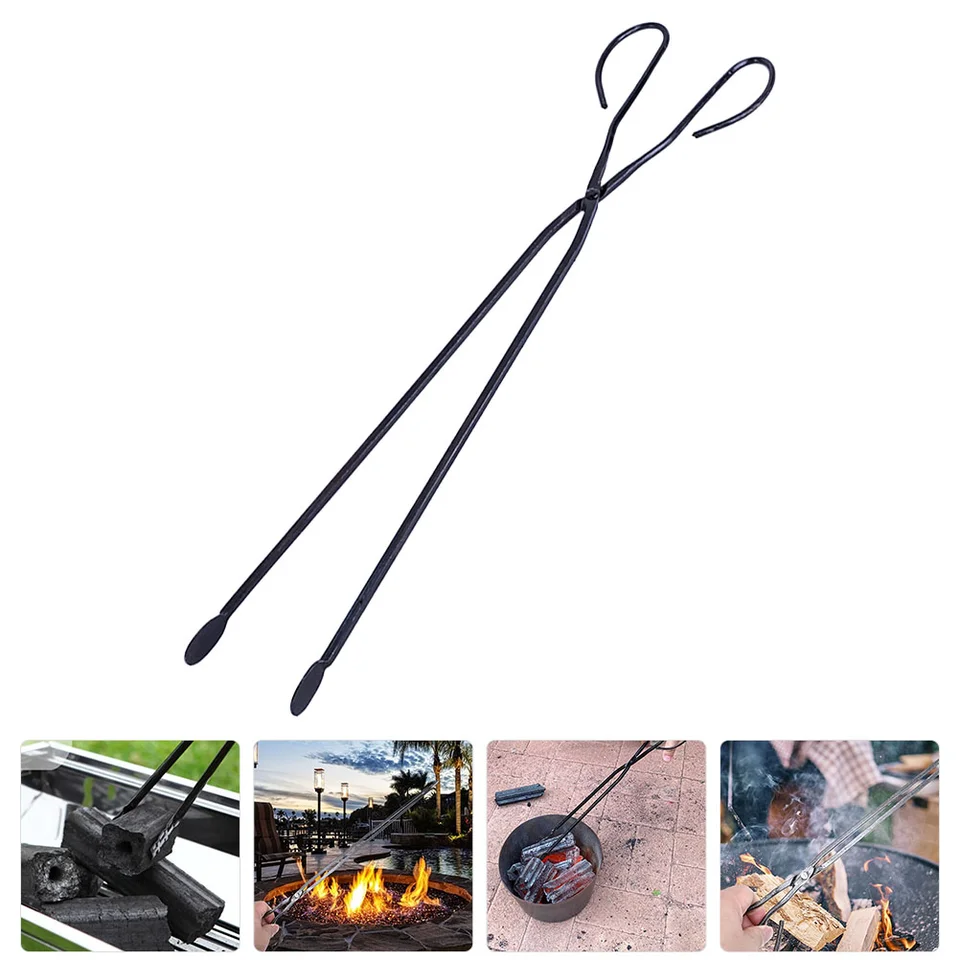 Kliešte na drevené uhlie klip BBQ Fibber Grabber Outdoor Firewood Tong Garbecue Krab Log Scissors GrillClamp Camping Picker Kitchen