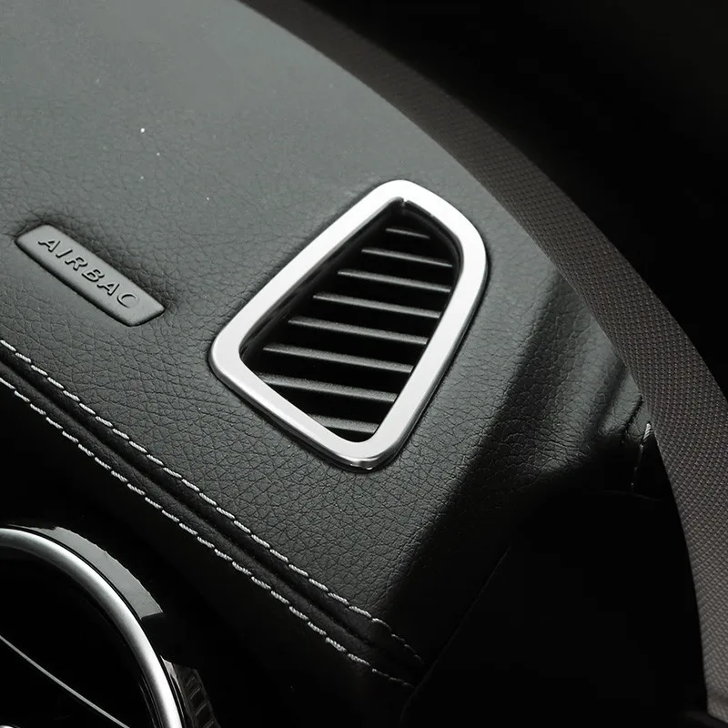 Klimatizačná doska z nehrdzavejúcej ocele Klimatizácia vývodový výtokový výzdobový obklad pre Mercedes Benz C Class W205 GLC X253 2015-2020