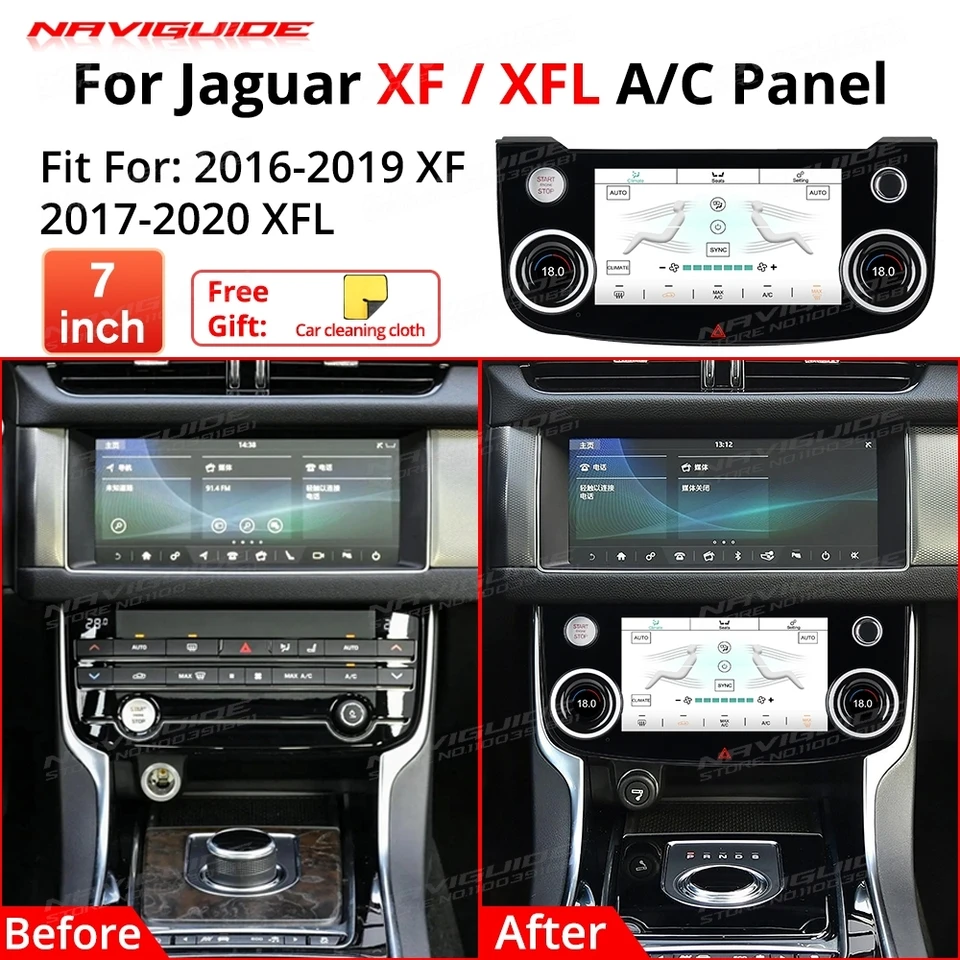 Klimatizačná klimatická doska pre Jaguar XE XEL XF XFL F-PACE 2015-2020