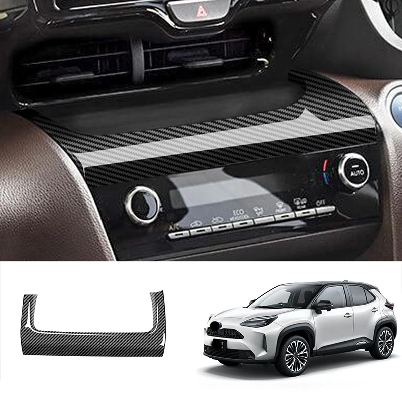 Klimatizácia automobilu Klimatizácia Duct Panner Duct Center Duct Air Outlet Dekoratívny rámec pre Toyota Yaris kríž 2020-2021
