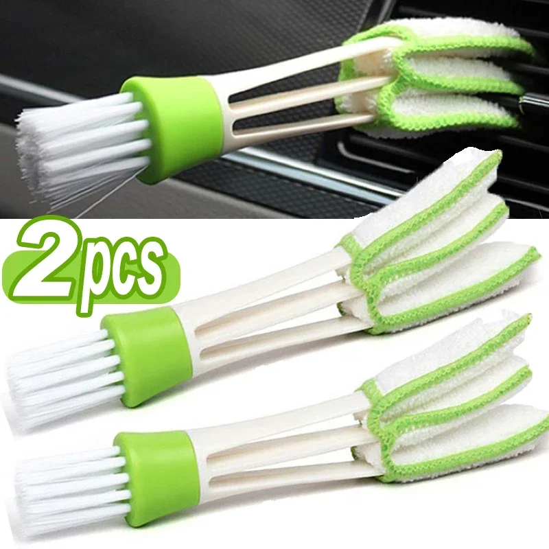 Klimatizácia automobilu Venterová kefka mikrovlákna mriežka automobilu automatické detaily s žalúziami Duster Casing Brush Brush Interior Accessorie