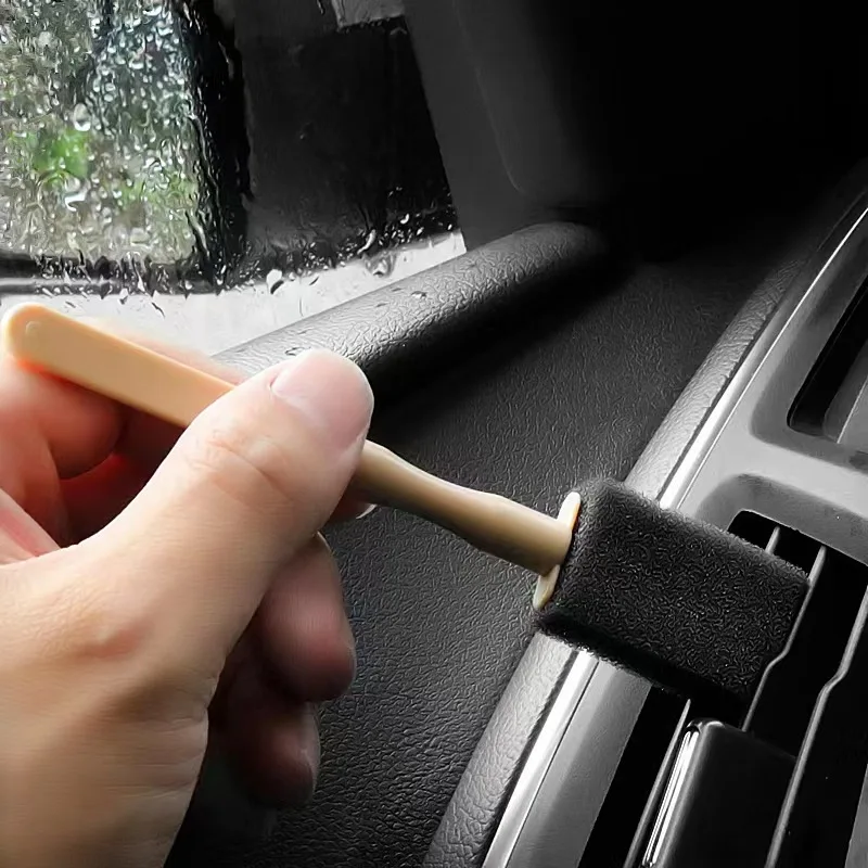 Klimatizácia automobilu čistiaca kefka Čistiaca kefka Podrobné čistenie kefy na vývod kefy na umývanie prachov DRUSTER Demontáž na čistenie interiéru