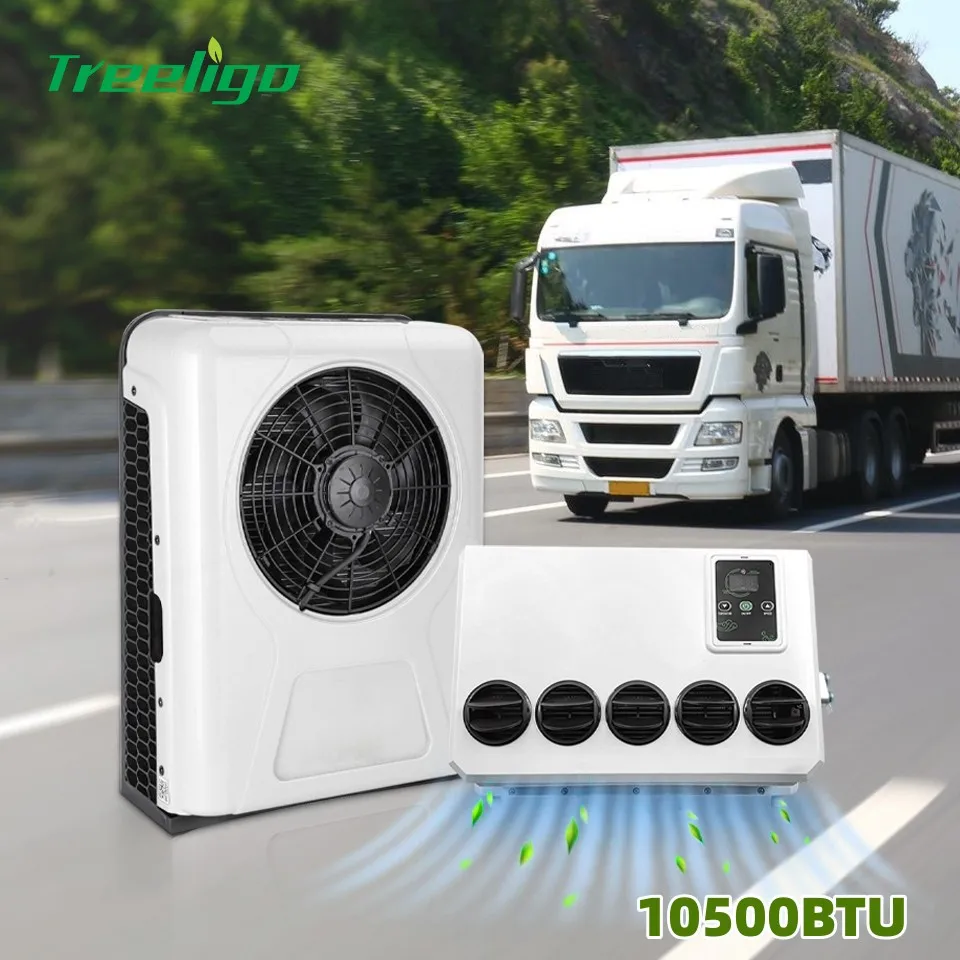 Klimatizácia elektrického nákladného vozidla Treeligo 12V rozdelená parkovacia klimatizácia 24 V pre traktory Camper Van Mowers Balers