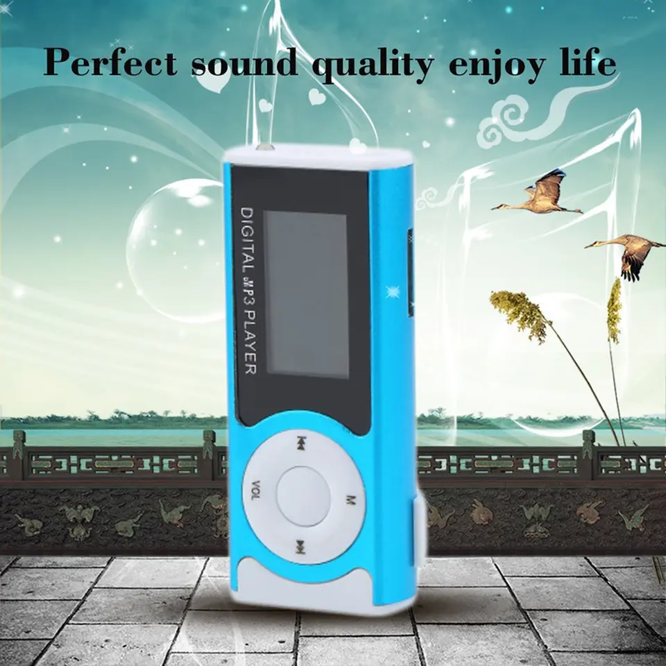Klip mp3 prehrávač s vkladaním na obrazovku vkladanie ľahkej digitálnej hudby Prehrávanie klipu mimo zvukového pásu lampa mp3 hudobné prehrávače MP3