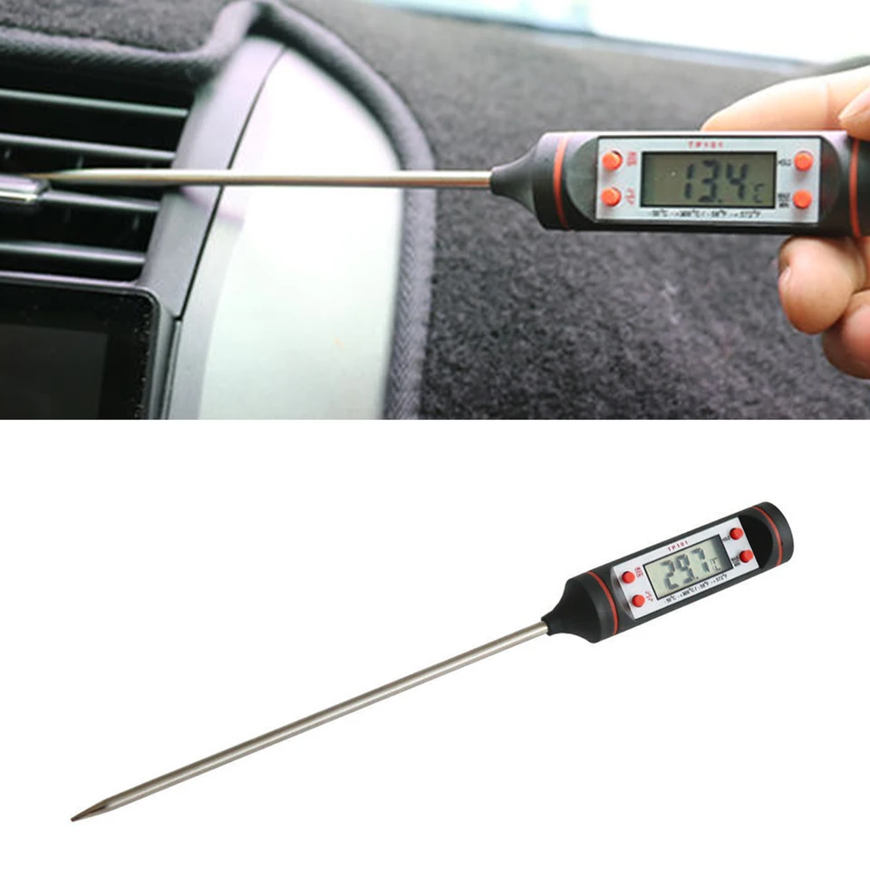 Klitorový vývod klimatizácie s dlhou sondou LCD displej Digitálneho teplotného rozchodu Kontrola nástroja -50 ° C ~+300 ° C
