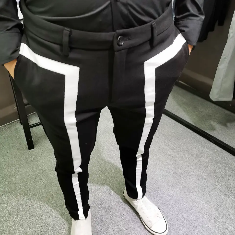 Klub Performance Stage nohavice Pantalon de Vestir Hombre Pantalon kostým mužov Men nohavice Príležitostné oblečenie nohavice Sebakultivácie