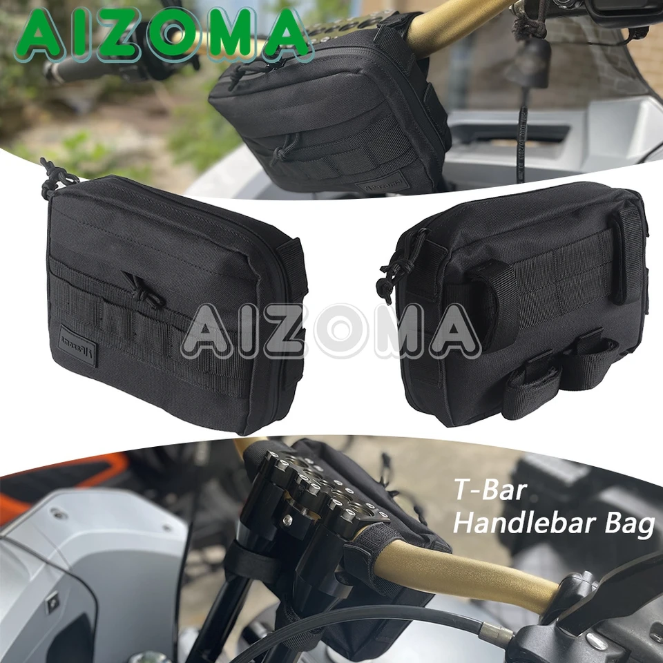 Klubový štýl 1680D Ballistické nylonové riadidlá prenosné prenosné T-barové puzdro Universal Universal pre Harley Softail Dyna Sportster Custom