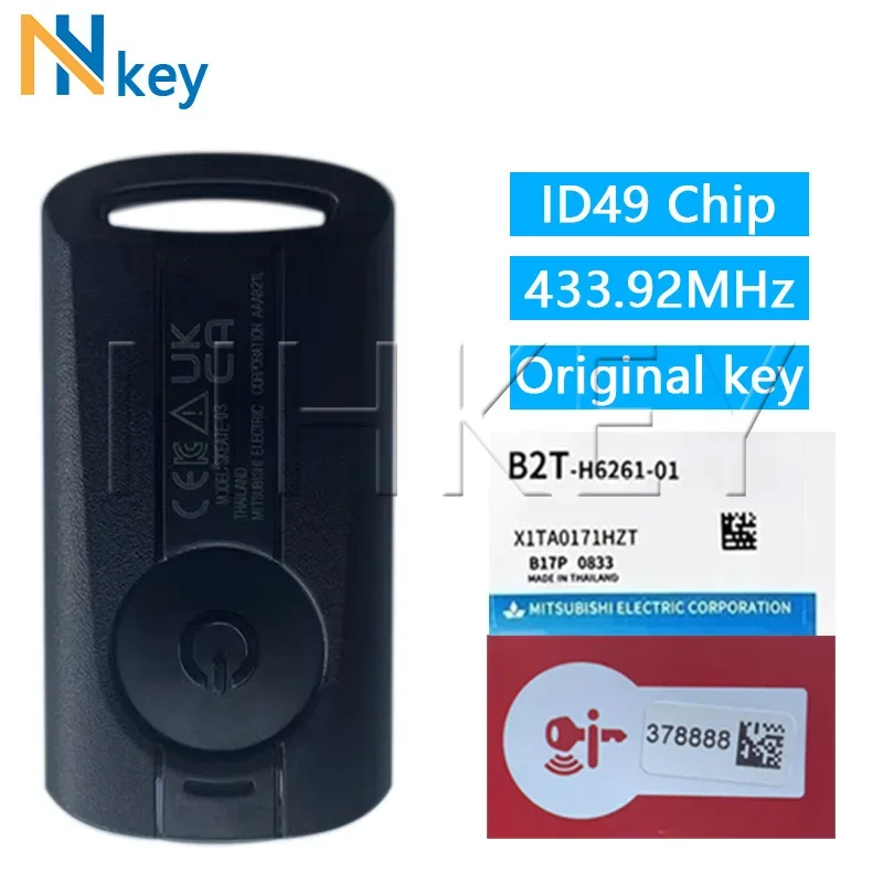 Kláves NH Originálny motocykel diaľkovo ovládací prvok ID49 čip pre Yamaha xmax xmax300 NVX NVX155 Aerox JAUNS QBIX 433.92MHz