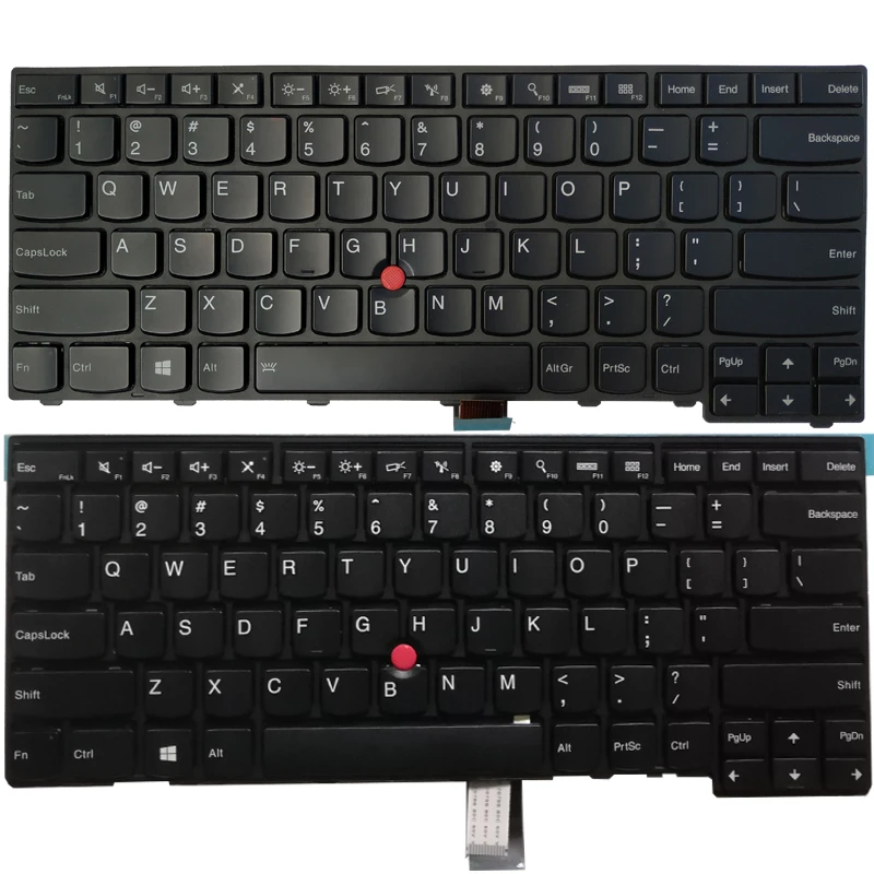 Klávesnica pre notebook pre nás pre Lenovo Thinkpad L440 L450 L460 T431 T431S T440 T440P T440S T450 T450S E431 E440 E440 US NAPLASTNÝ Klávesový