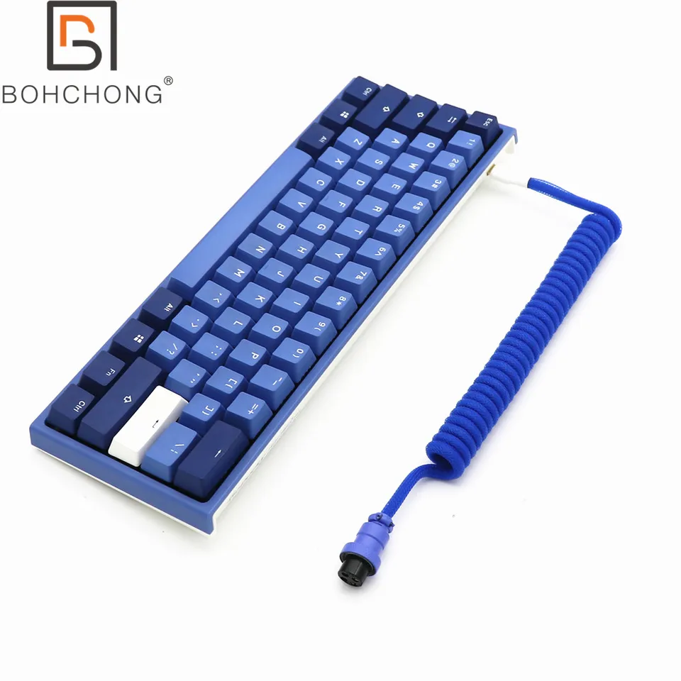 Klávesnica reverznej cievky typu C kábel L Tvar L Dvojité rukávy Mini Micro USB GX16 Aviatorový kábel farebný letecký letecký stĺpený kábel
