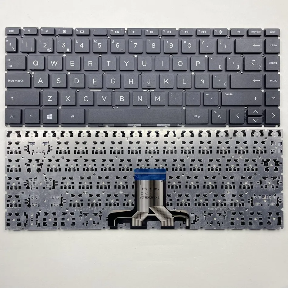 Klávesnica španielskeho notebooku pre pavilón HP X360 14-CK 14-CD 14-CE 14-CM 14-DG 14-CC 14-BD 14-CB W125 TPN-Q188 Q190 Q207 SP