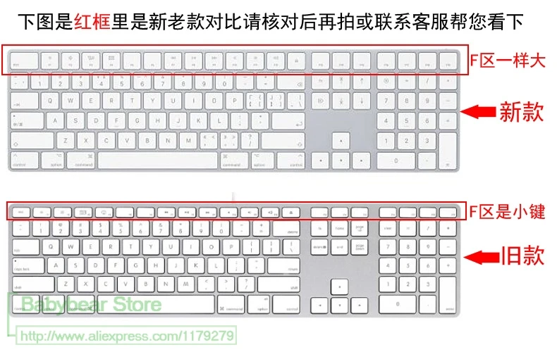 Klávesový kryt chránič pokožky Silikone pre Apple Magic Keyboard s číselným klávesom model A1843 2017 Vydaný pracovný počítač