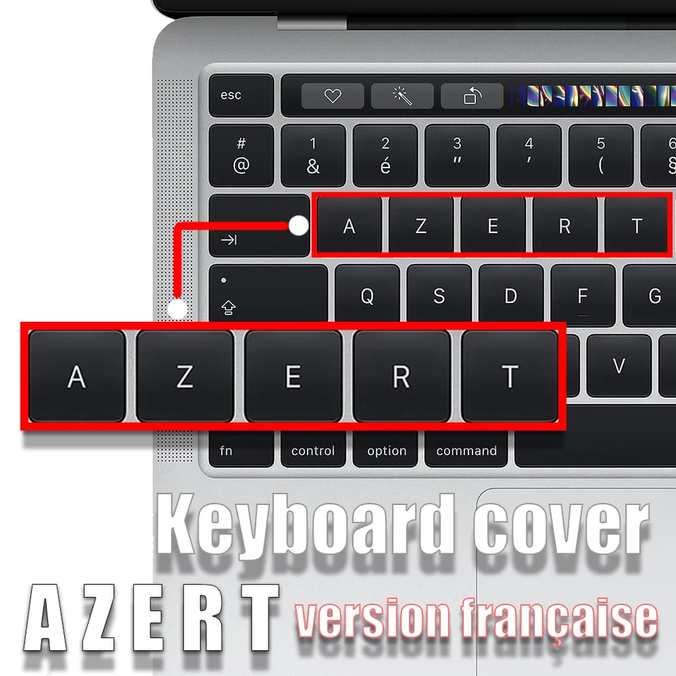 Klávesový kryt pre MacBook Air13 A2337 Klávesové nálepky Pro13 Klávesové puzdro Príslušenstvo pre notebook A2289 A2251A2159 vo francúzskom azerte