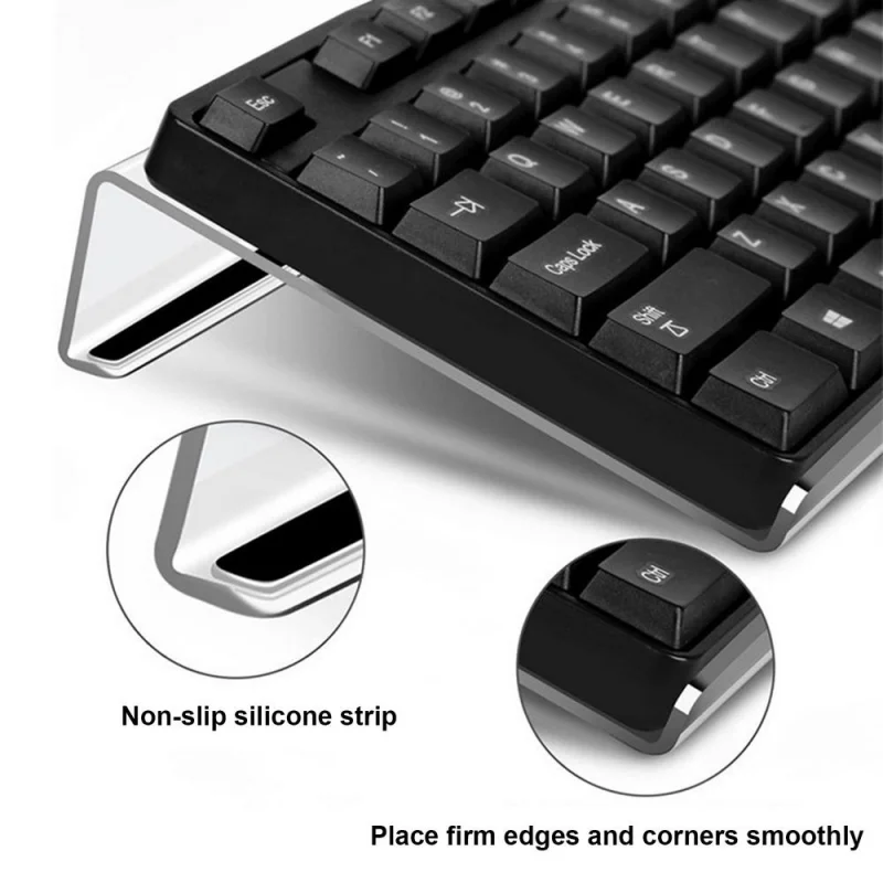 Klávesový stojan ergonomický laptop Stanf Stanf Riser Riser Kážnicu Klávesnica Klávesnica Akrylové nastaviteľné nakloniteľné sklonenie Klávesnice Zdvíhač