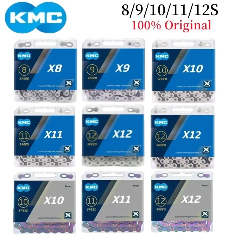 KMC X8 X9 X10 X11 X12 ROAD/MTB Bicykel reťazec 8v 9v 10V 11V 12V 118L 126L Crankset Crankset s rýchlym odkazom na Shimano SRAM