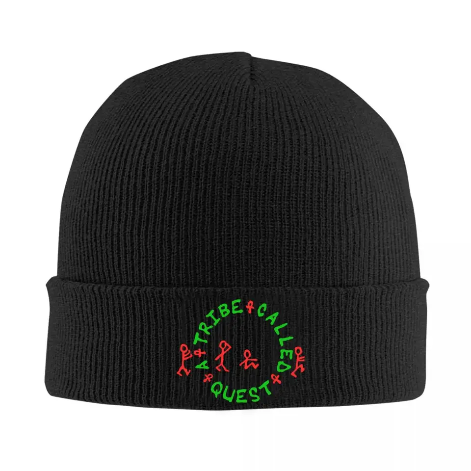 Kmeň s názvom Quest logo Atcq hip hop Music Hats Autumn Winter Beanie New Caps Unisex Skullcap